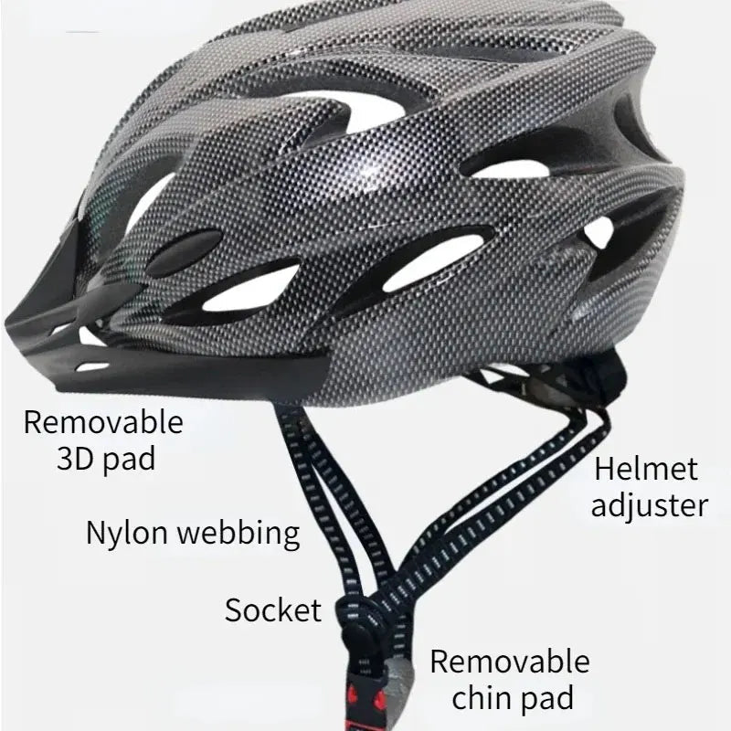 Safe and Comfortable Adult Bike Helmet | Lightweight MTB Helmet | Adjustable 54–61 cm