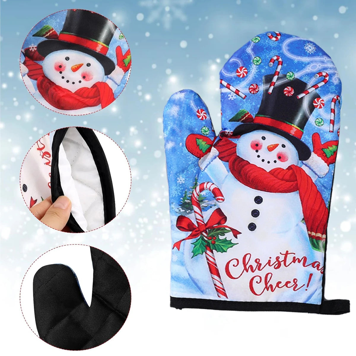 Festive Oven Mitts for the Christmas Season | MaxHeat Duo