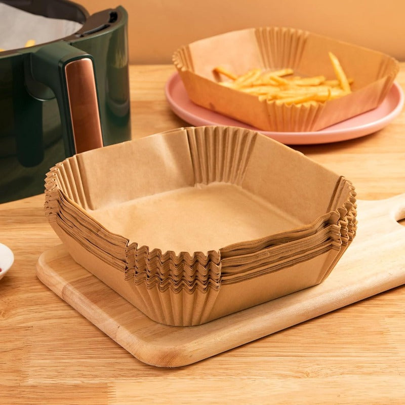 Fettfreies Backpapier für Ihre Heißluftfritteuse