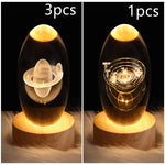 3D Kristalllicht mit LED für eine entspannte Atmosphäre