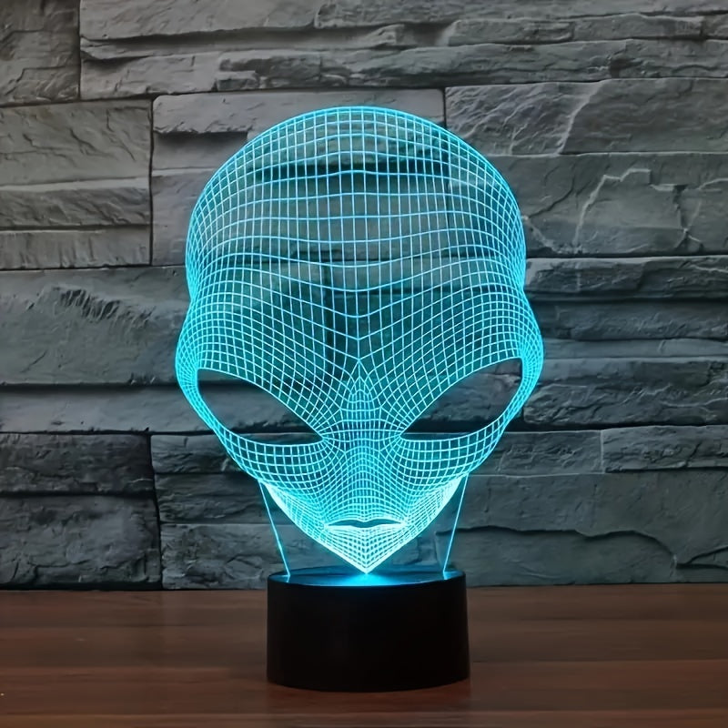3D-Alienslampe mit LED-Farbeleuchtung und Touch-Steuerung
