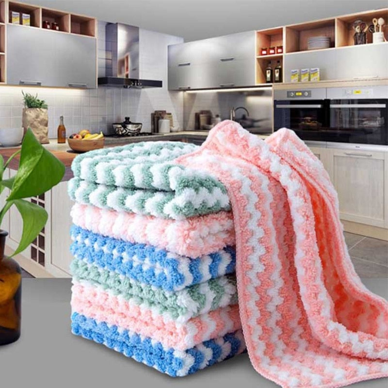 5er Set Ultra-absorbierende Reinigungstücher für die Küche