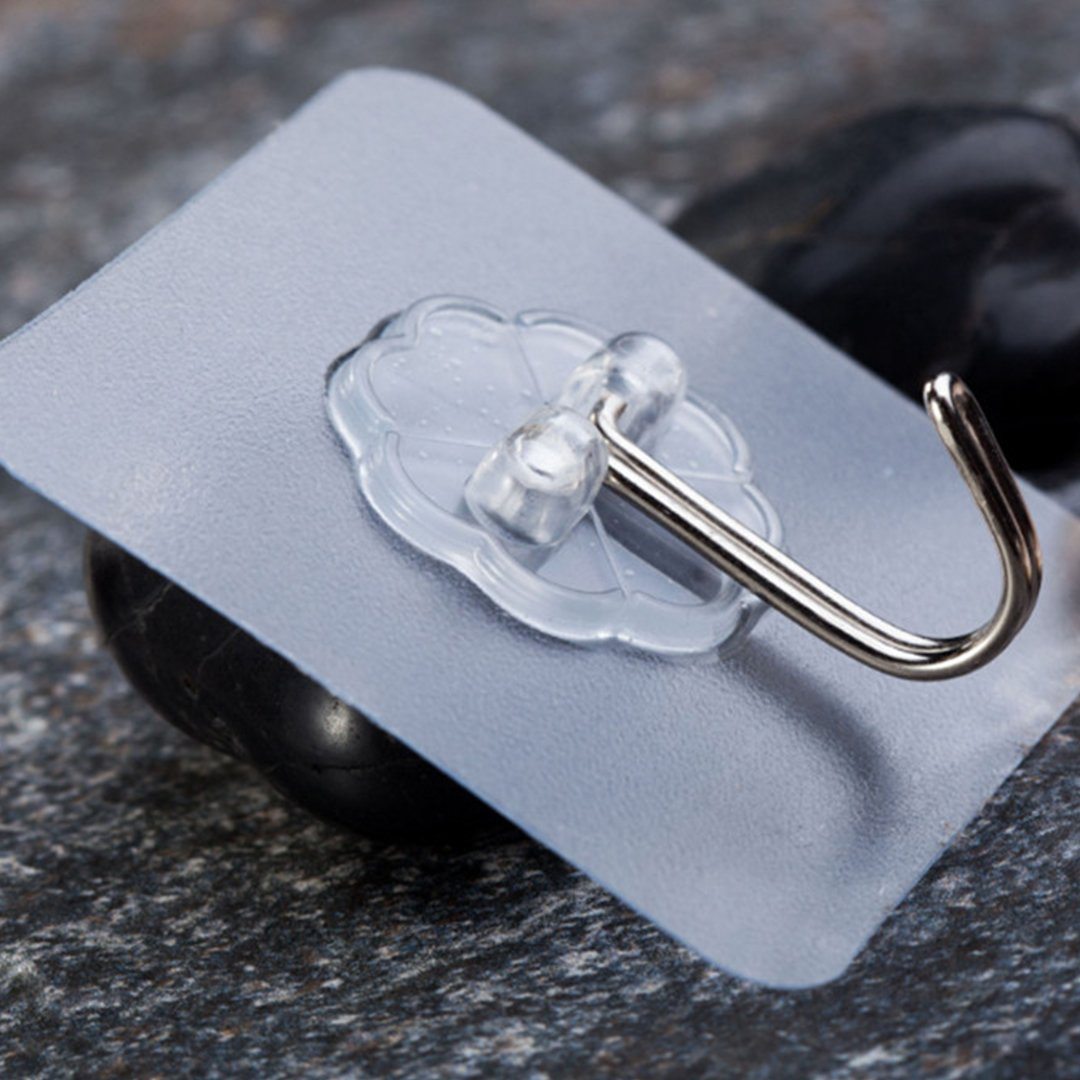 5 Stück Transparente Selbstklebende Wasserdichte Wandhaken