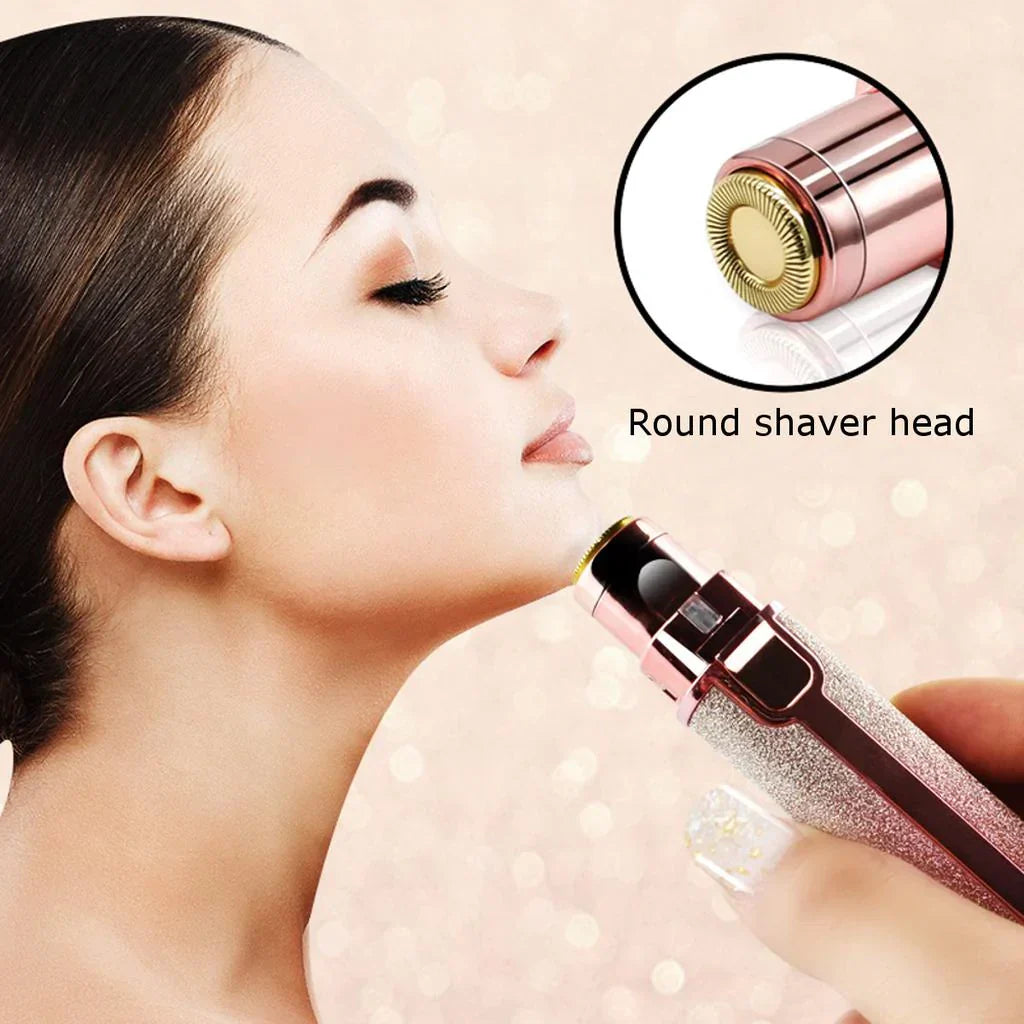 2-in-1 Gesichts-Haartrimmer mit Beleuchtung