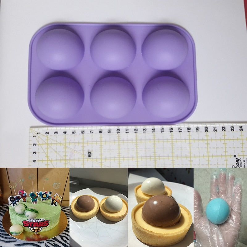 Silikonbackform mit 6 Vertiefungen | FlexiBake