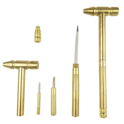 Multifunktionaler Mini-Hammer mit 6 Funktionen aus Kupfer