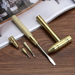 Multifunktionaler Mini-Hammer mit 6 Funktionen aus Kupfer