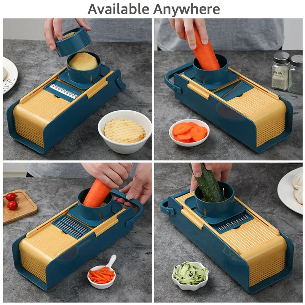 6-in-1 Gemüseschneider Set – Multifunktionales Küchenzubehör