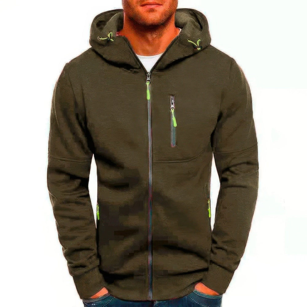 Vielseitige Herren Hoodie-Weste mit praktischem Reißverschluss