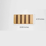Holz-Wandgarderobe mit Haken für Mäntel und Jacken