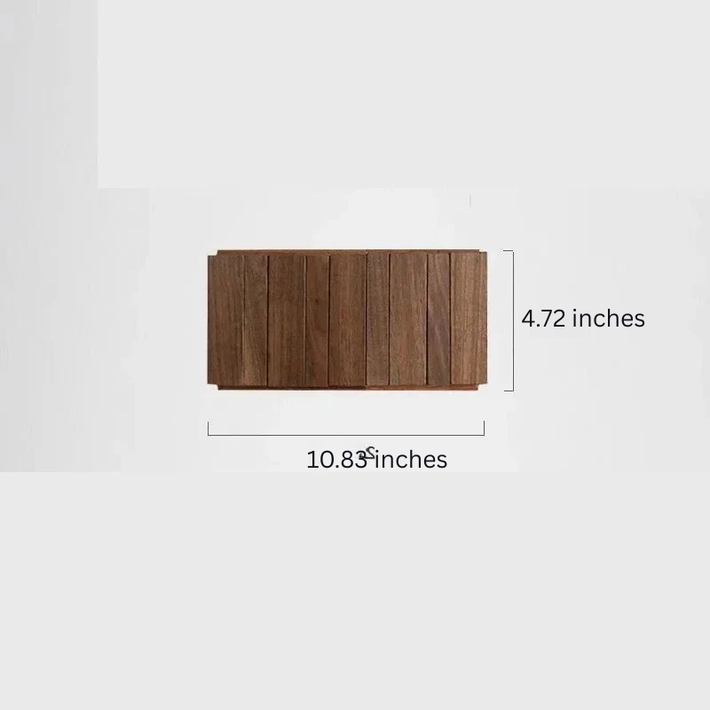 Holz-Wandgarderobe mit Haken für Mäntel und Jacken