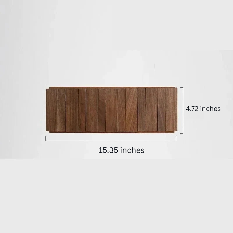 Holz-Wandgarderobe mit Haken für Mäntel und Jacken