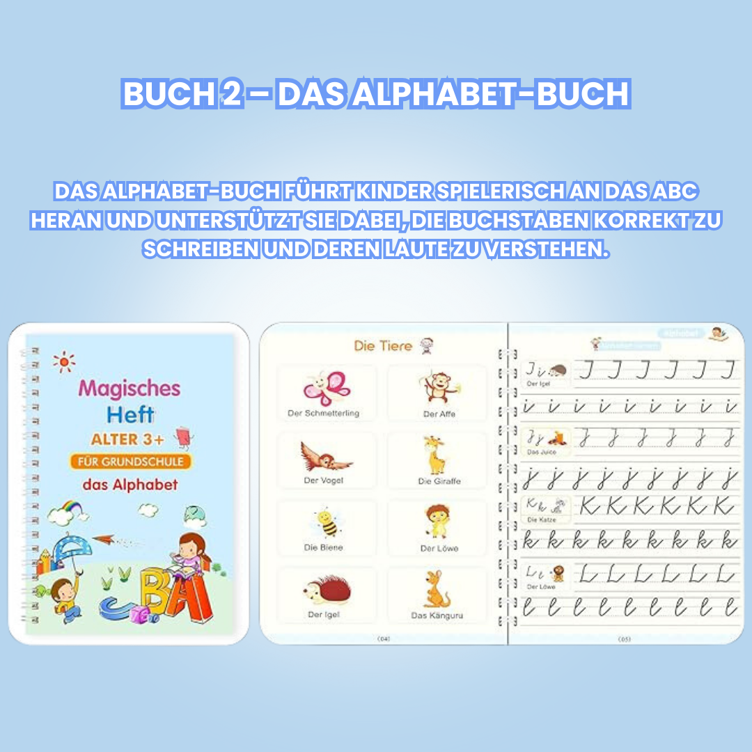 Set mit 4 Kalligraphiebüchern
