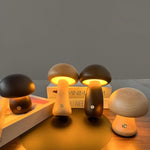 Adjustable Wooden Night Light with USB Charging Function