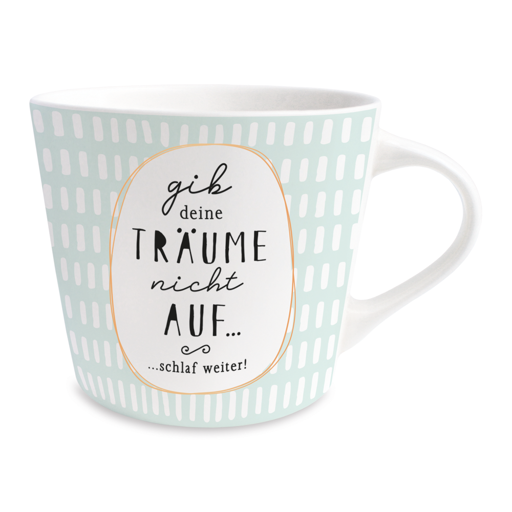 Traumfänger | Goldene Tasse für Optimisten