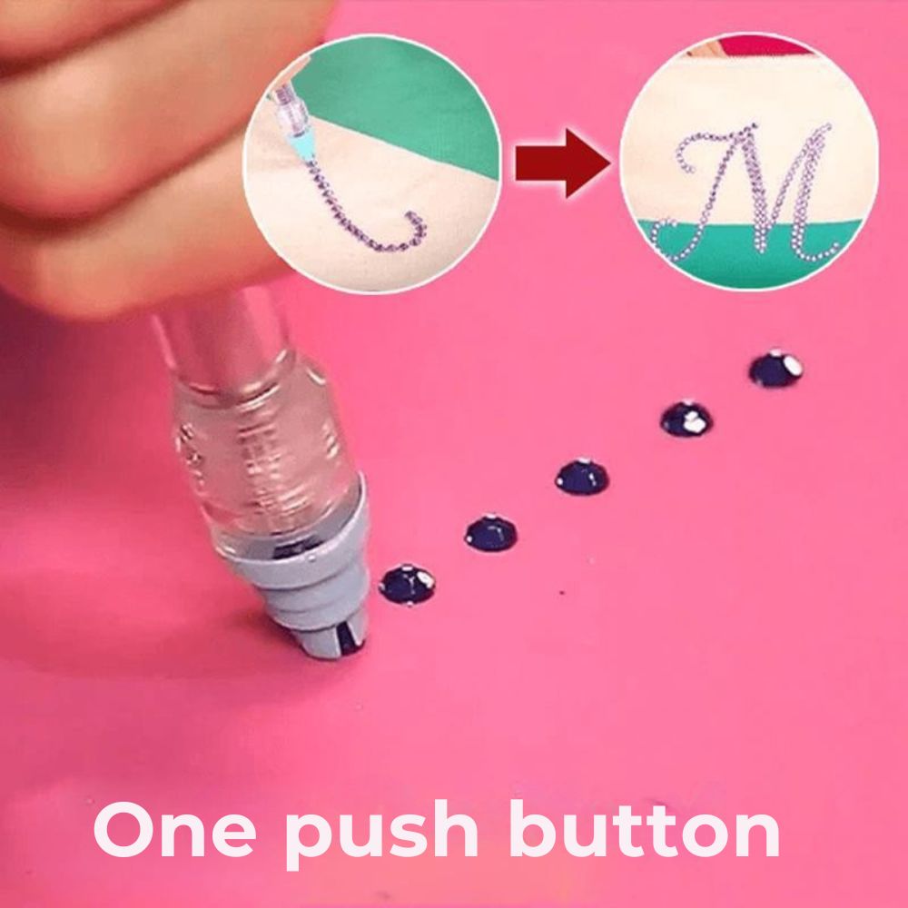 BlitzKristall – Effortlessly apply 70 glitter stones for creative projects