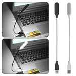 LumiFlex USB LED Reading Lamp | Rechargeable & Energy-Saving | Flexible Gooseneck | Warm White & Cool White | Ideal for Laptop, PC & Power Bank