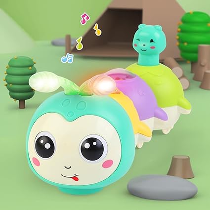 Raupe Krabbelspielzeug mit teilbarem Magnetdesign