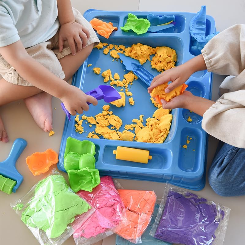 Sensorikspielzeug Bausatz mit kinetischem Sand für die Entwicklung