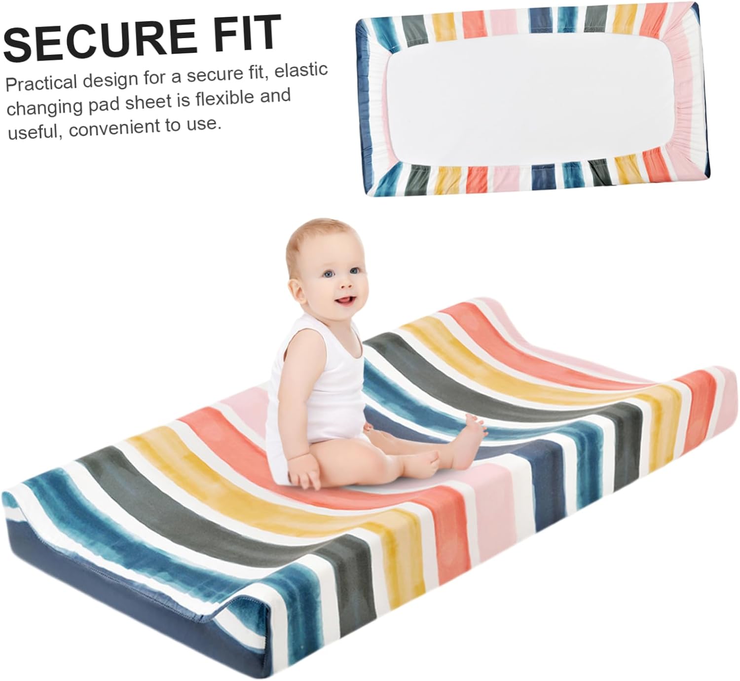 Babys Wickelauflagenbezug – Weicher Spannbezug für Wickeltisch