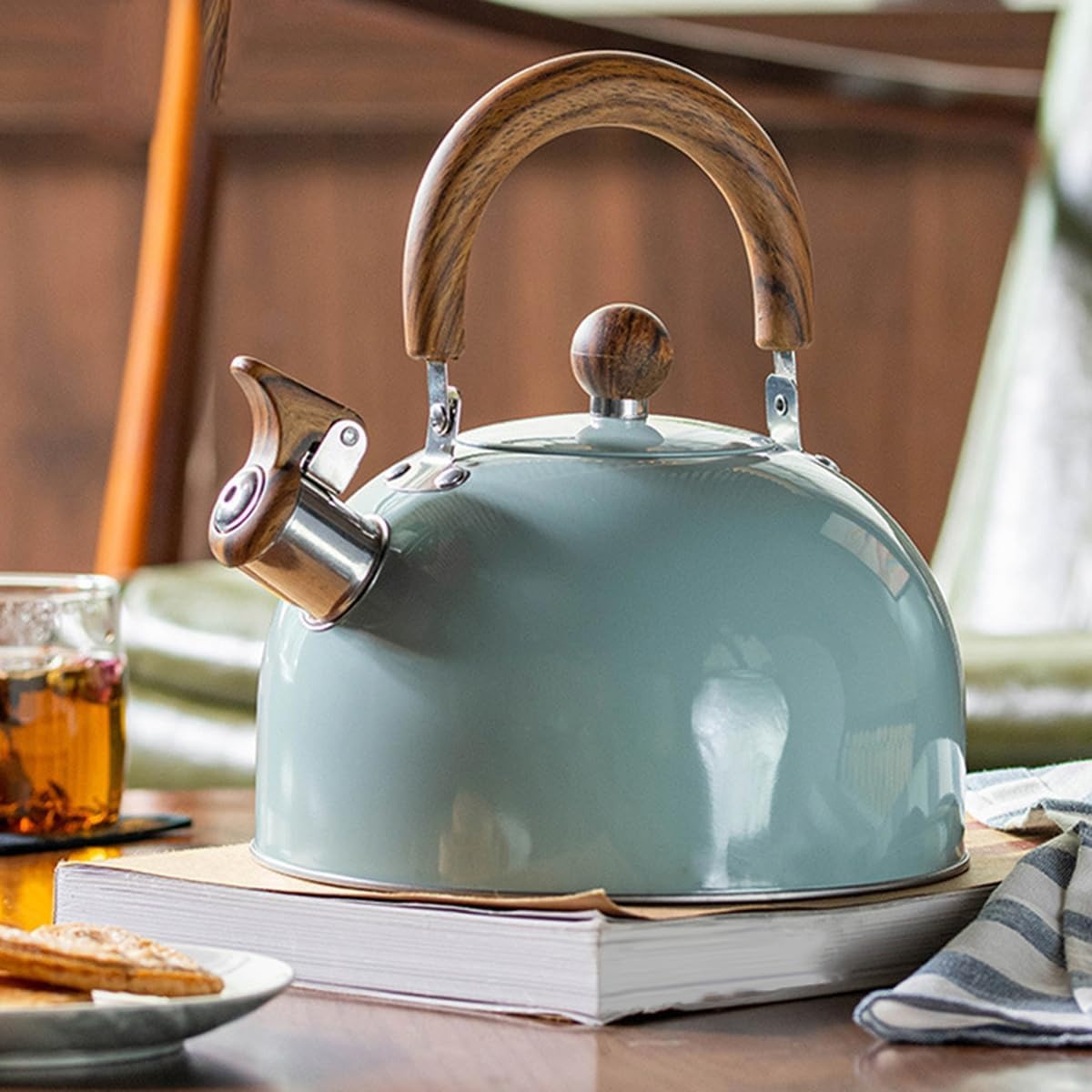 Edelstahl Teekessel mit Signalton – 2,5L oder 3L Kochzeit