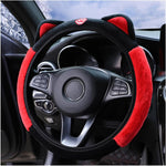 Cozy Steering Wheel Cover with Playful Ear Design