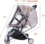 Wetterschutzhaube für Buggy – Transparenter Regenschutz für Kinderwagen