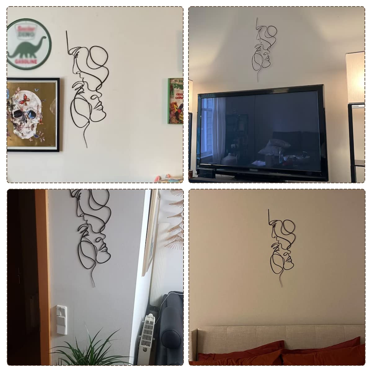 Moderne 3D Metall Wanddekoration für Ihr Zuhause