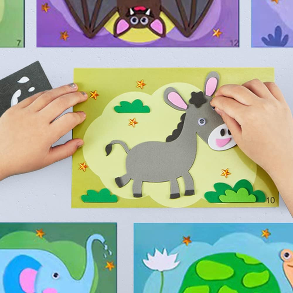 Puzzle aus 3D-Schaumstoff mit Stickern