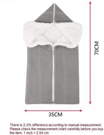 Schlafsack für Babys mit Kapuze – Kuscheliger Strickschlafsack