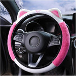 Cozy Steering Wheel Cover with Playful Ear Design