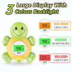 Safe Baby Bath Thermometer with Color Display and Warning System