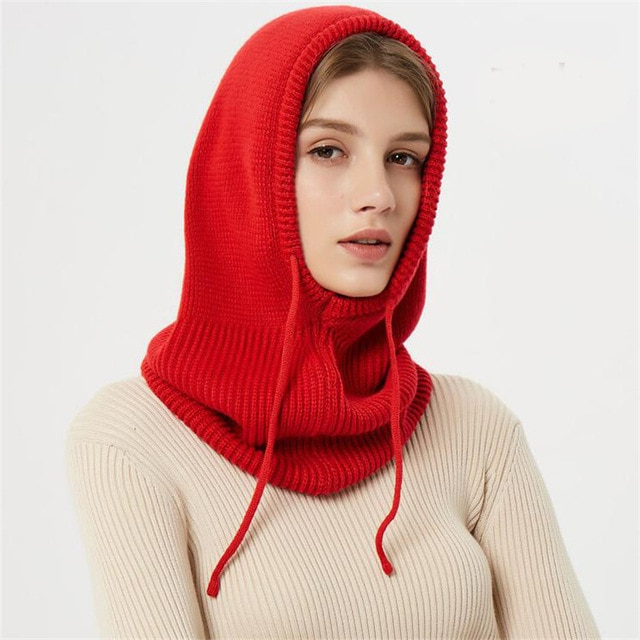 Luxuriöse Kaschmir Wintermütze mit Kapuze