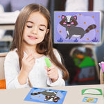 Puzzle aus 3D-Schaumstoff mit Stickern