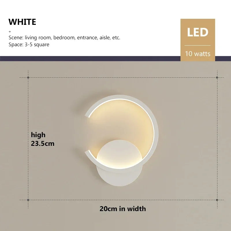 Elegant C-Design LED Wall Light | Minimalist Lighting for Your Home