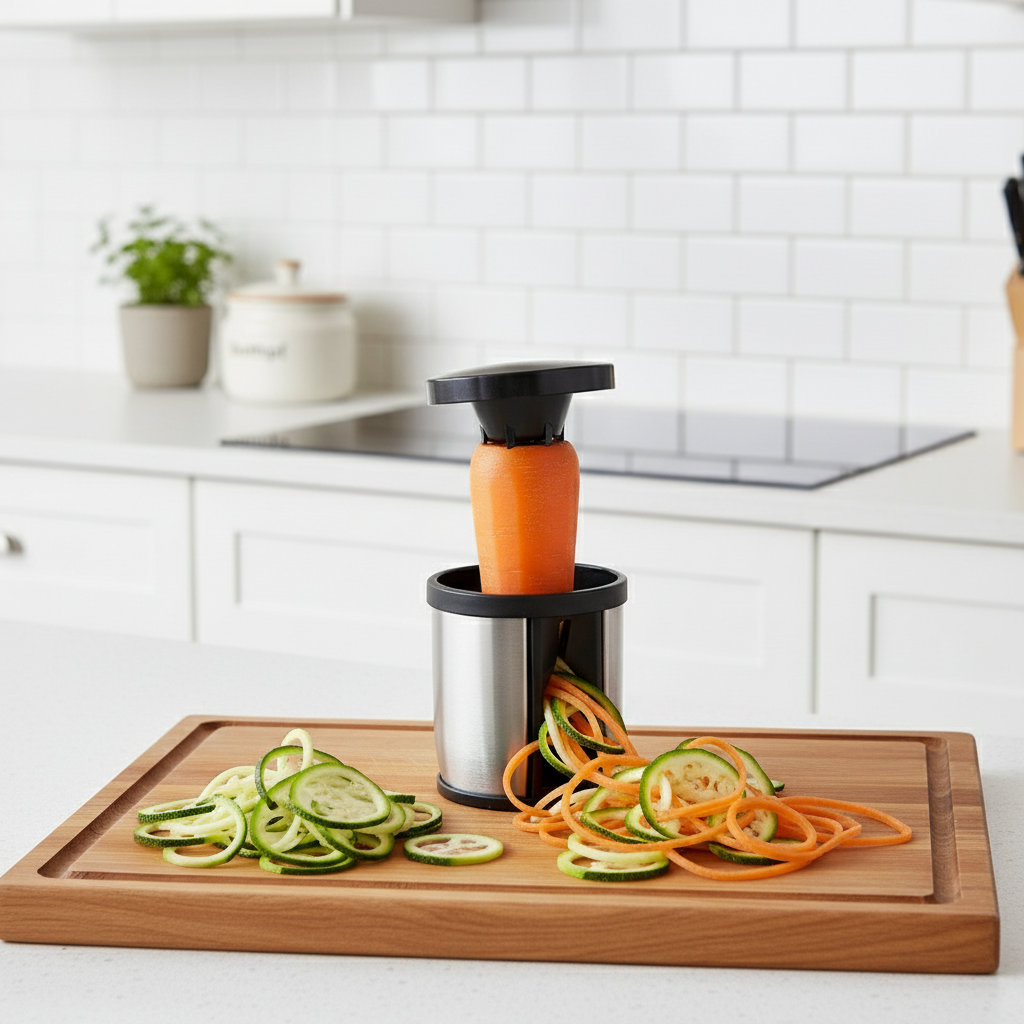 Gemüse-Spiralizer aus Edelstahl – Perfekte Spiralen für Ihr Essen