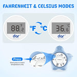 Safe Baby Bath Thermometer with Color Display and Warning System