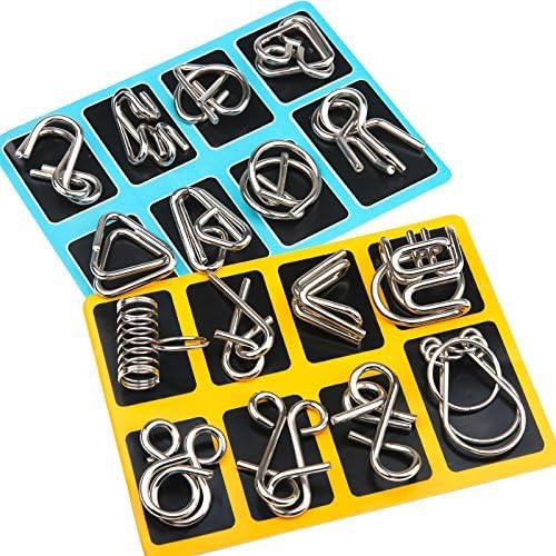Set aus Metall-Puzzle-Ringen