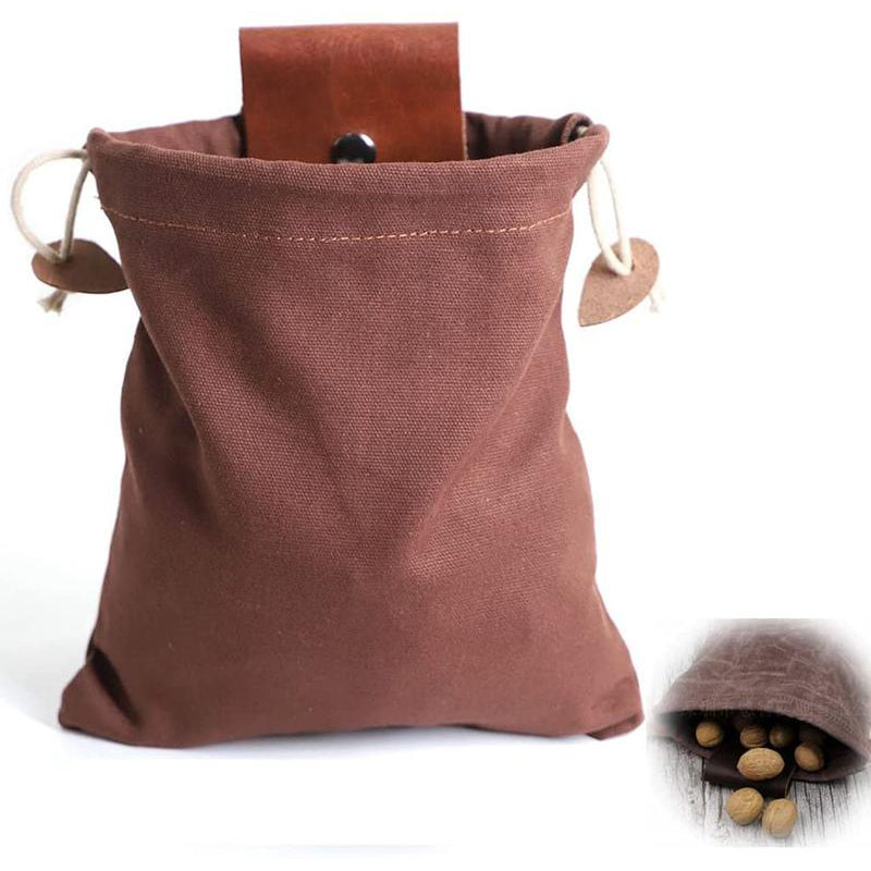 Leder- und Canvas-Bushcraft-Tasche
