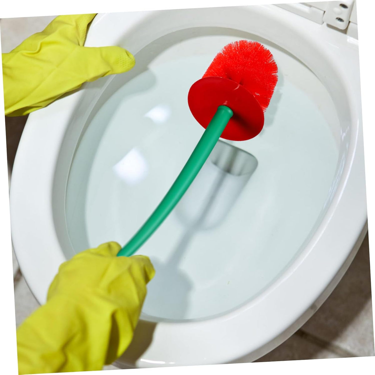Elegant Toilet Brush Set with Ergonomic Handle and Scratch-Resistant Bristles