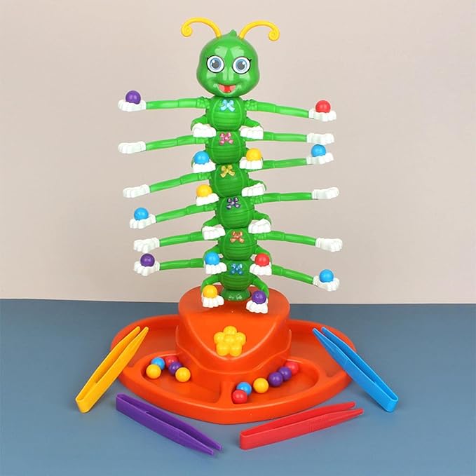Geschicklichkeitsspiel mit tanzender Raupe
