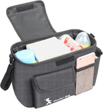 Organizer Tasche für Kinderwagen – Praktische Stroller mit Schultergurt und Fächern