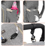Babywickelrucksack mit USB – Rucksack für Flaschenwärmer und Ladefunktion
