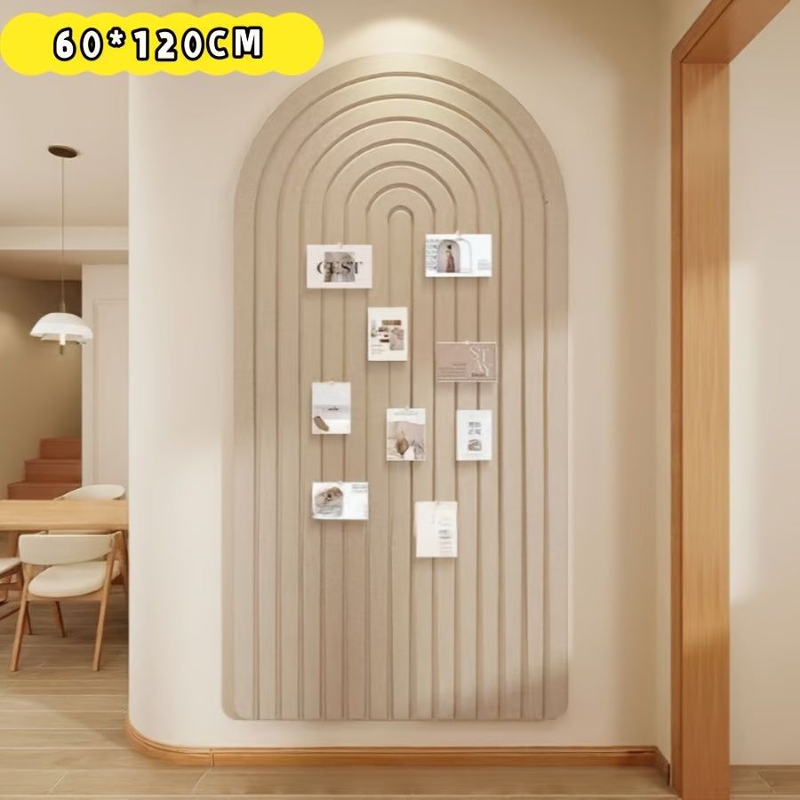 Modern Felt Pin Board in Arch Style – Large, Self-Adhesive, and Elegant
