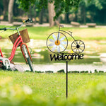 Stainless Steel Garden Wind Spinner with Flower Motif | Weatherproof | Garden and Lawn Decoration