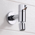 Eleganter Wandhahn mit Knopfgriff aus massivem Messing