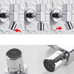 Eleganter Wandhahn mit Knopfgriff aus massivem Messing