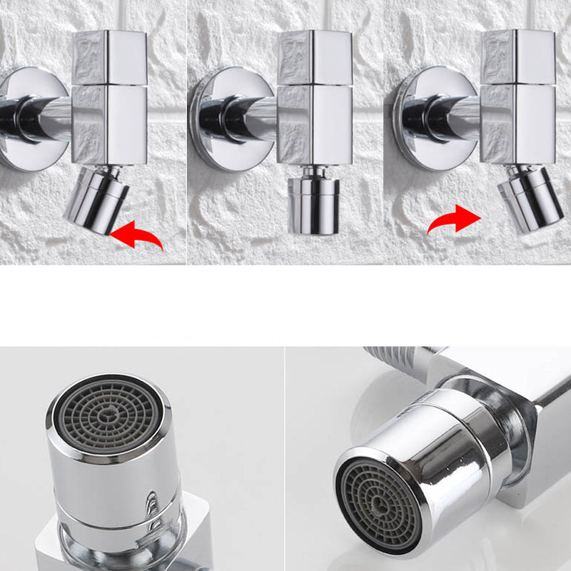 Eleganter Wandhahn mit Knopfgriff aus massivem Messing