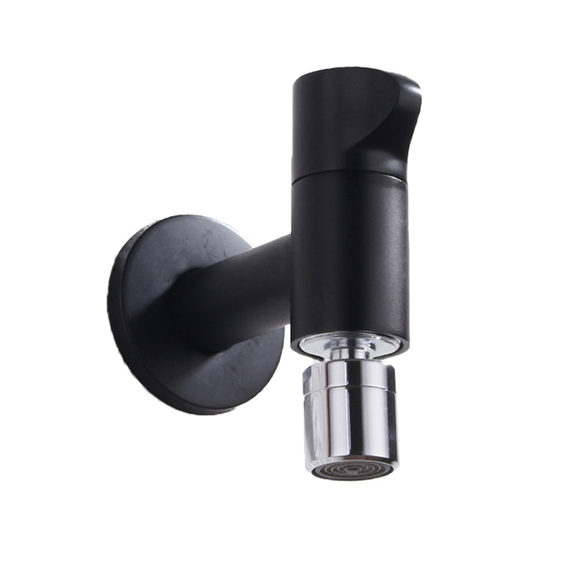 Eleganter Wandhahn mit Knopfgriff aus massivem Messing