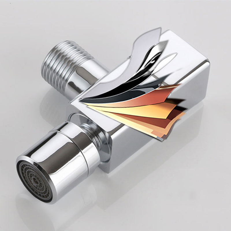Eleganter Wandhahn mit Knopfgriff aus massivem Messing